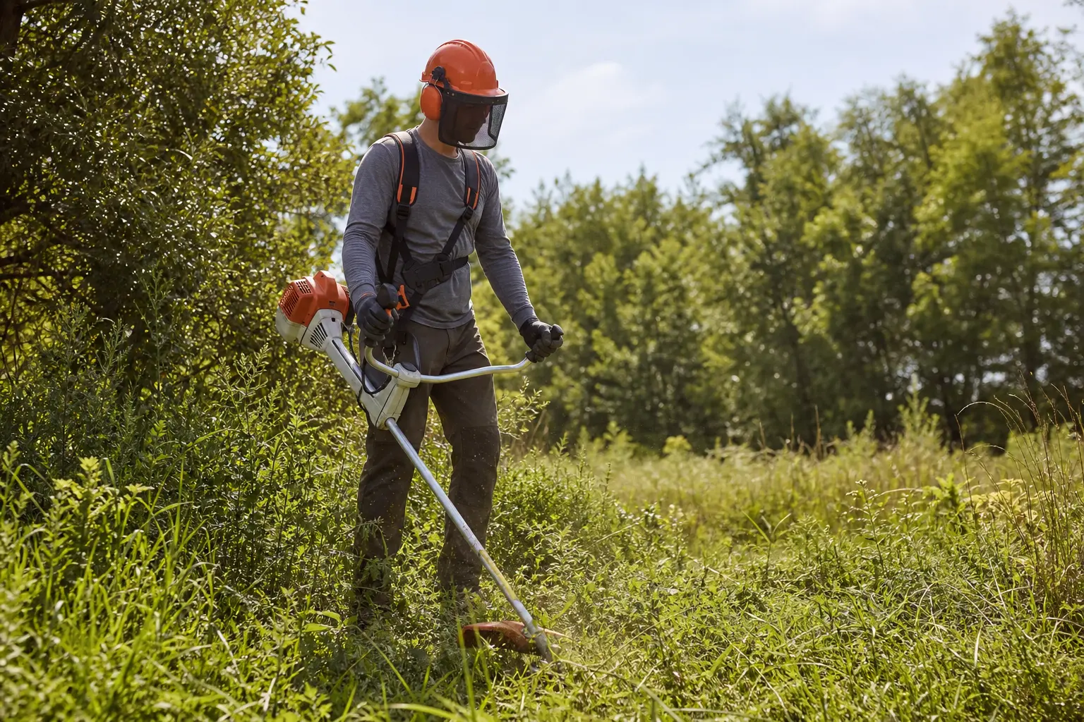 Effektiv pleje af haven med buskrydder stihl